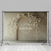 Lofaris White Arch Wall Floral Wedding Photography Backdrop